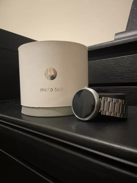 MOTOROLA 360 SMART Watch Chrome 1st Gen SEE DETAILS 10.00