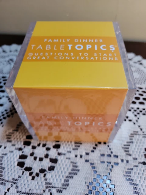 NEW TABLE TOPICS Family Dinner Questions to Start Great Conversations