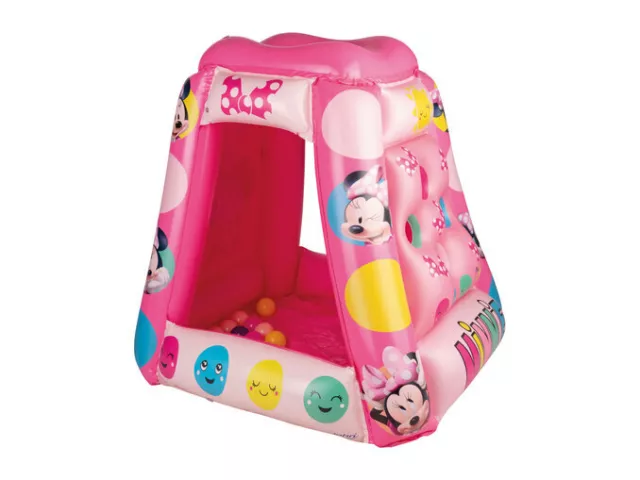 Minnie Mouse Disney Inflatable Play Tent Ball Pit - with 20 Colourful Balls