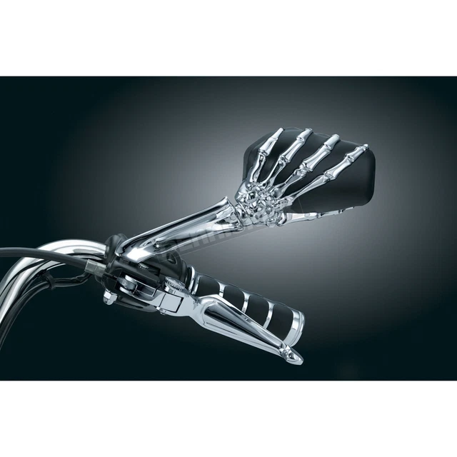 Kuryakyn Chrome Skeleton Hand Mirrors - 1759