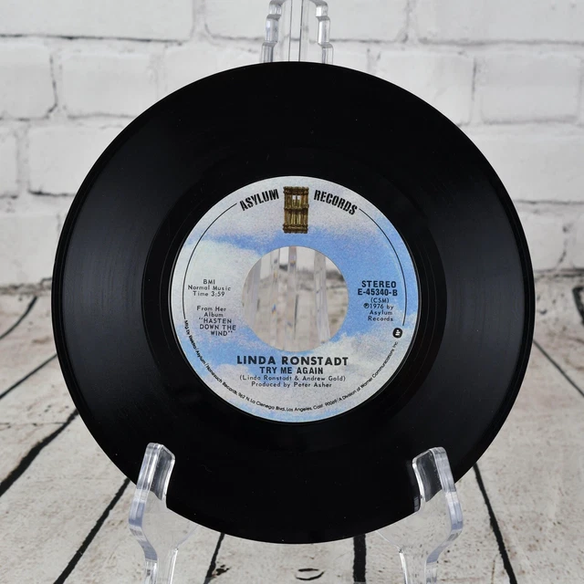 LINDA RONSTADT That'll Be The Day / Try Me Again, vinyle 7"/45 tours