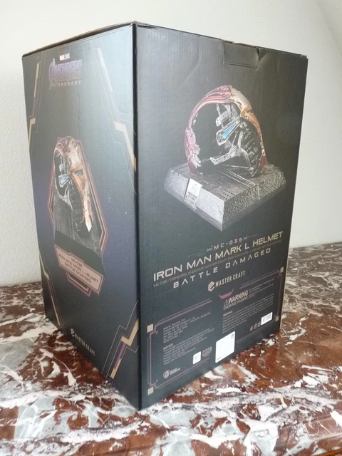 Rare Statue casque de bataille Beast Kingdom Marvel Iron Man