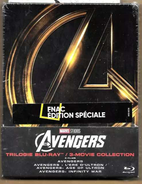 AVENGERS - Trilogie - Marvel / Blu-Ray Steelbook Neuf sous blister - VF