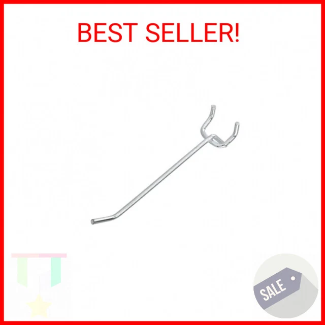 Neiko 53100A 4 Inch Heavy Duty Pegboard Hooks Kit, 50 Pack, 1/8" Peg Hooks for 1