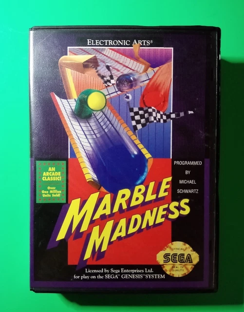 Marble Madness (Sega Genesis, 1991) No Manual / Tested