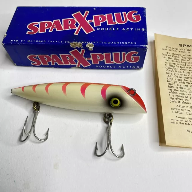 HEDDON BRUSH EMPTY Box & 2 Inserts Vintage Fishing Lure Box for