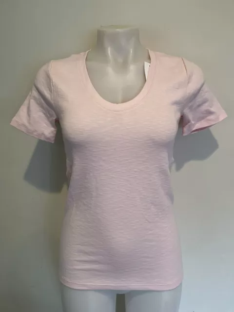 Gap Scoop Neck T Shirt Everyday Slub Short Sleeve Tee Top Women's Tee Pink NWT