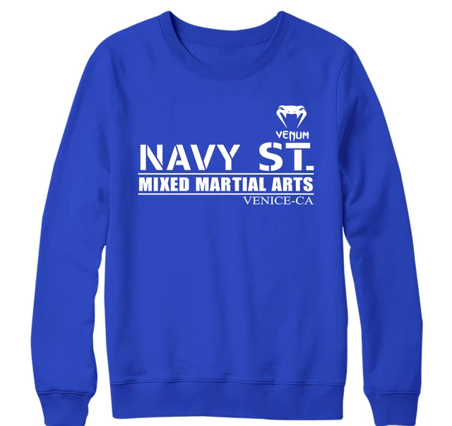 Navy ST Mixed Martial arts Venum Sweatshirt Gym Training Workout Fitness TV show