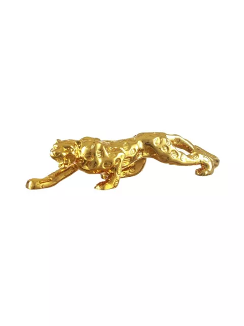 Golden Leopard Sculpture Showpiece Animal Figurine Statue 3