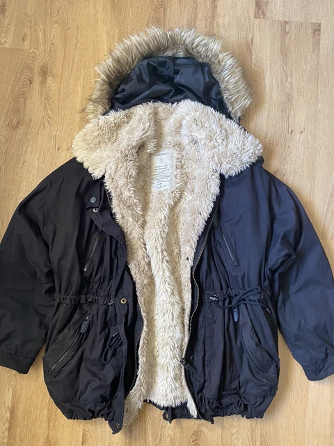 manteau duveteux zara