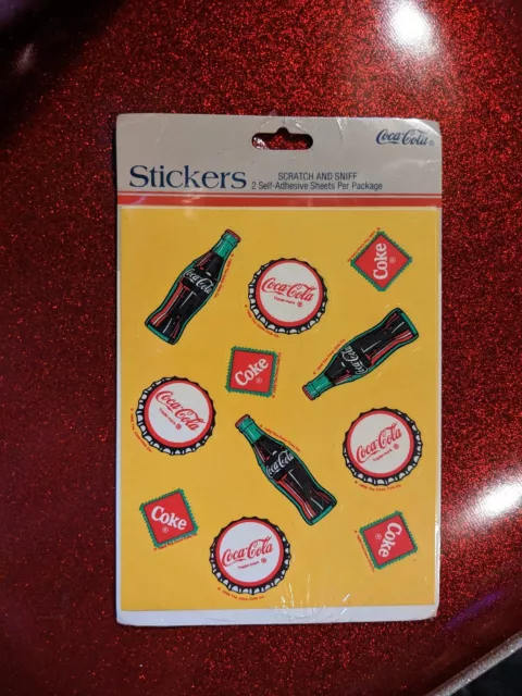 1989 Coca-Cola Scratch and Sniff Stickers - in original package