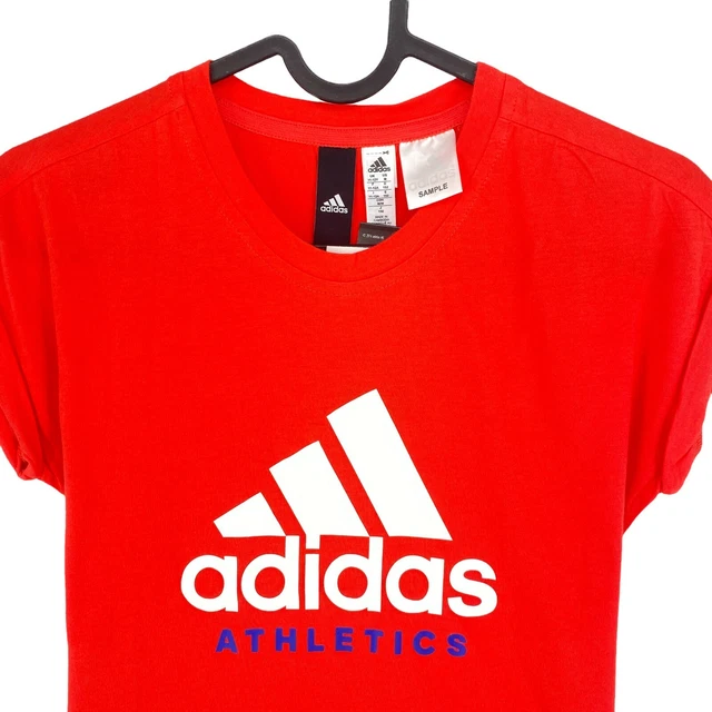 Adidas Rosso Sport T-Shirt Taglia 11 - 12 Anni 2