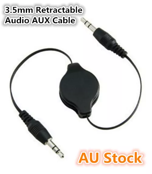 3.5mm AUX Cable Auxiliary Retractable Cord iPod iPhone mp3 Car Audio Universal