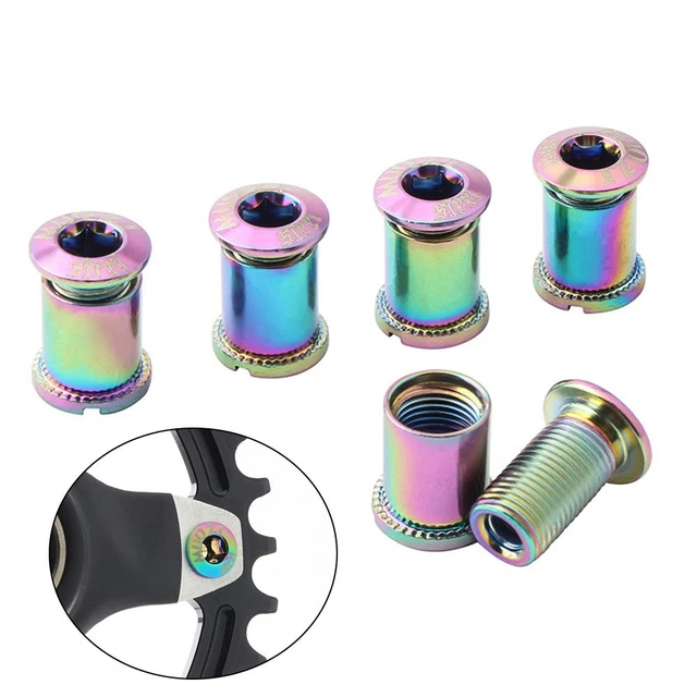 5PCS BIKE CRANKSET Bolts for Mountain and Road Bikes with M8 Thread ...