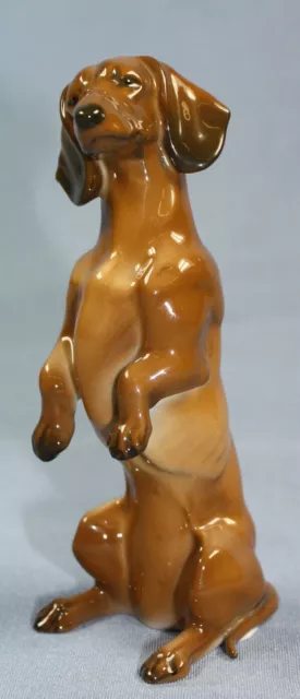 Dackel Porzellanfigur  dachshund figur  porzellanhund Rosenthal 1975