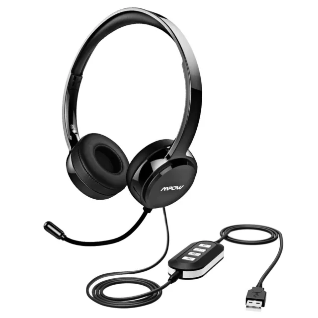 MPOW MPPA 071A USB &3.5mm COMPUTER HEADSET & NOISE REDUCING MICROPHONE MIC