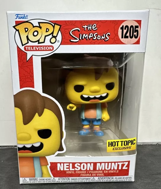 Funko Pop! Television: The Simpsons Nelson Muntz #1205 Hot Topic Exclusive Vinyl