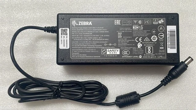 Chargeur Secteur 220V Vers 24V Top Chargeur * Adaptateur Secteur Alimentation Chargeur 24V Pour Remplacement Imprimante à étiquette Zebra GK420D GK420t Adaptateur Secteur 24V Pour Zebra GX420d GX420t