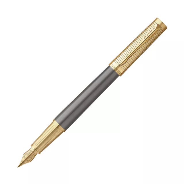 Parker Ingenuity Pioneers Fountain Pen in Arrow with Gold Trim - Fine Point -NEW