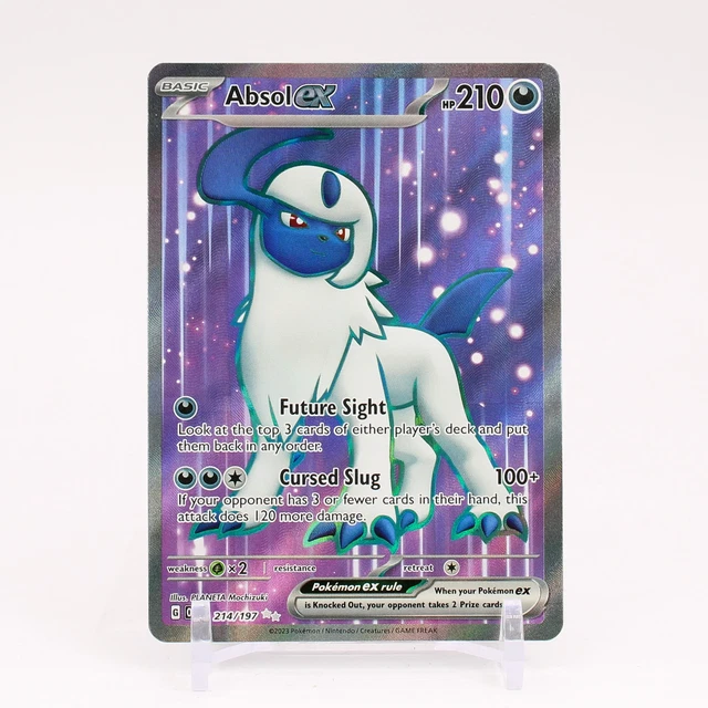 Absol ex - 214/197 Obsidian Flames Full Art Pokemon - NM/MINT