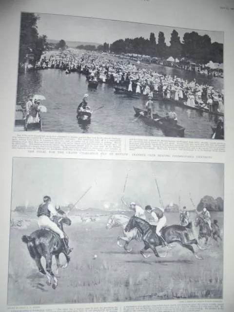 Printed photo grand final Henley challenge cup Leander v Pennsylvania Uni 1901