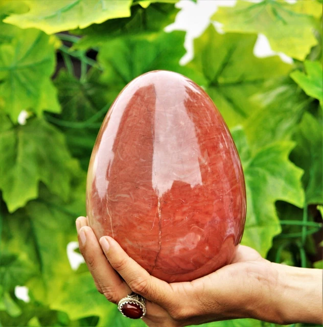 Large 170MM Natural Pink Bustamite Crystal Healing Gemstone Energy Stone Egg Large 170MM Natural Pink Bustamite Crystal Healing Gemstone Energy Stone Egg
