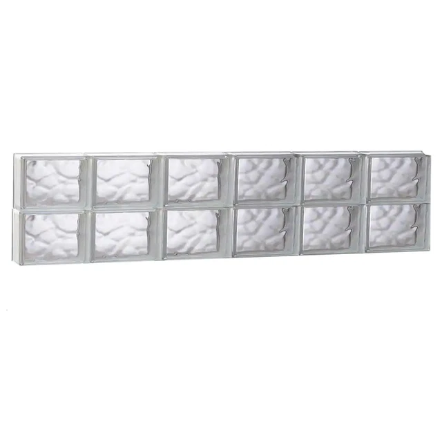 Clearly Secure Glass Block Window Non-Vented 46.5" x 11.5" x 3.125" White