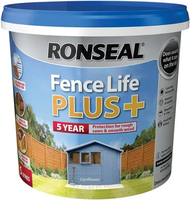 Pintura Ronseal RSLFLPPCF5L 5 litros cerca Life Plus - maíz