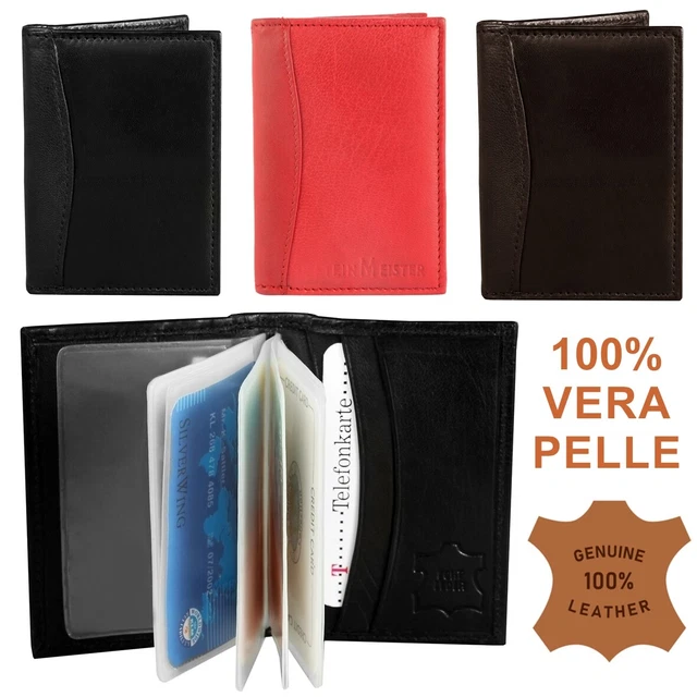 Portafoglio Da Uomo In Pelle Portafoglio Sottile Hipster In - Foto 5