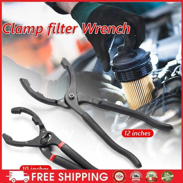 10/12 inch Oil Filter Pliers Adjustable Oil Filter Remover Hand Removal Tool