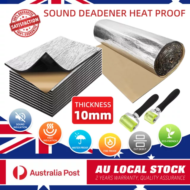 107.6Sqft Car Rubber Sound Deadener Truck Vibration Deadening Mat Sound Proofing