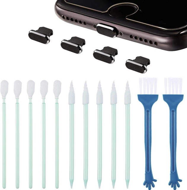 For IPhone Mobile Phone Metal Dust- Plug Mobile Phone Port Cleaning Brush,