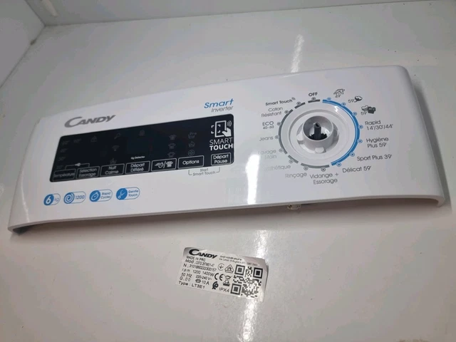 Tableau de bord pour lave-linge Candy 43007074