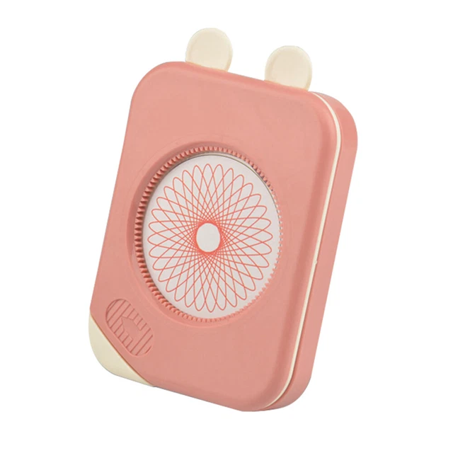 NEW Drawing Toys Set Interlocking Gears Wheels Painting Toy for Kid (A Pink)