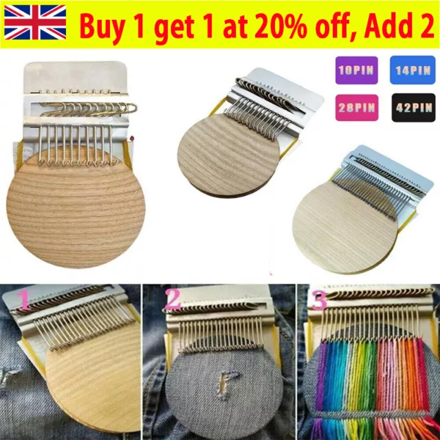 10/14/28/42 Ganchos Pequeño Tejido Speedweve Art Herramienta de tejido Tejer Darning Machql