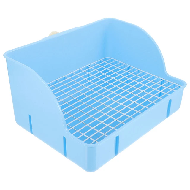 Caja de inodoro para mascotas fácil limpieza sartén para mascotas conejo inodoro para mascotas arena grande