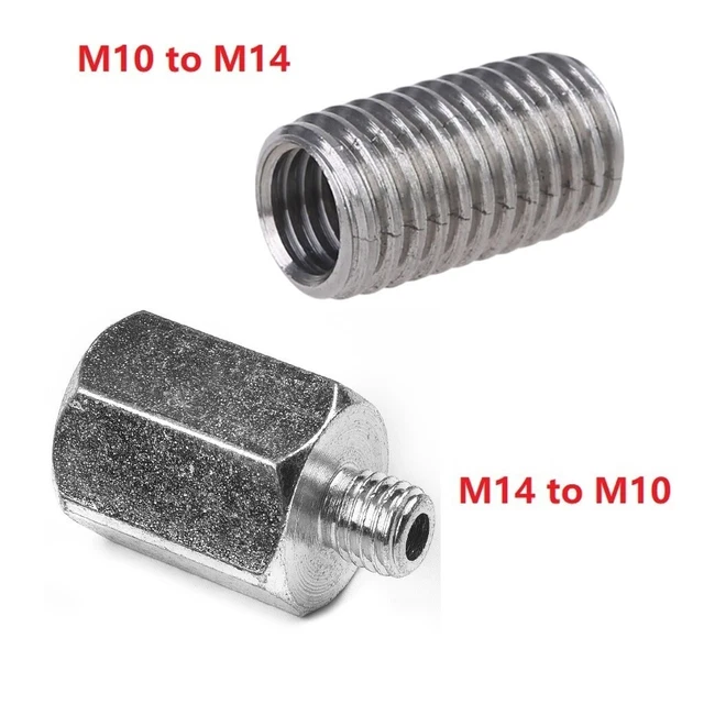 Adaptateur Meuleuse D'Angle M14 Vers M10 - Convertisseur Filetage Pour Disques Et Accessoires