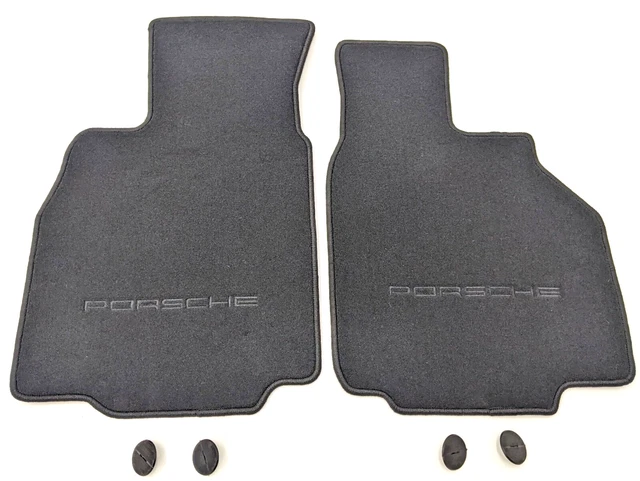 Porsche 996 Carrera Turbo GT3 Black Front Carpet Floor Mats - Genuine Porsche