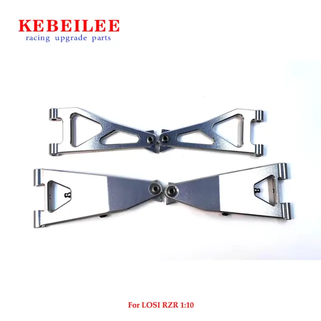 KEBEILEE CNC 7075#aluminum front upper&lower suspension arms for LOSI RZR 1/10