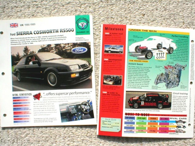 Ford Sierra Cosworth Fiche Technique