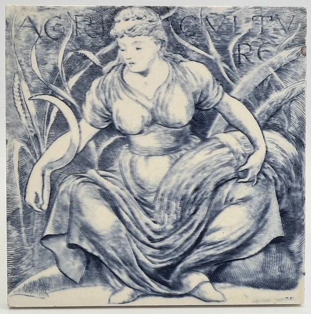 Mintons Fireplace Tile ARTS AND SCIENCES Agriculture Moyr Smith C1892