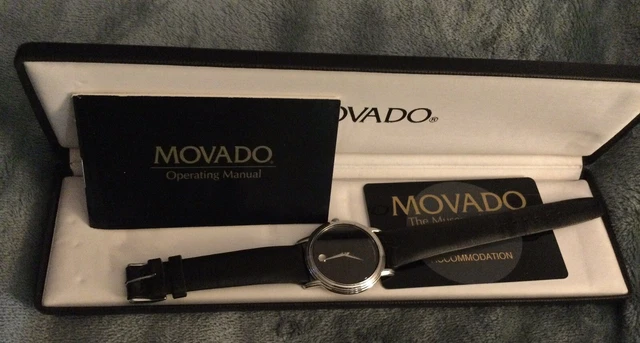 OROLOGIO VINTAGE MOVADO DA UOMO MUSEO 84 E4 9890 Ottime condizioni! con custodia senza punti