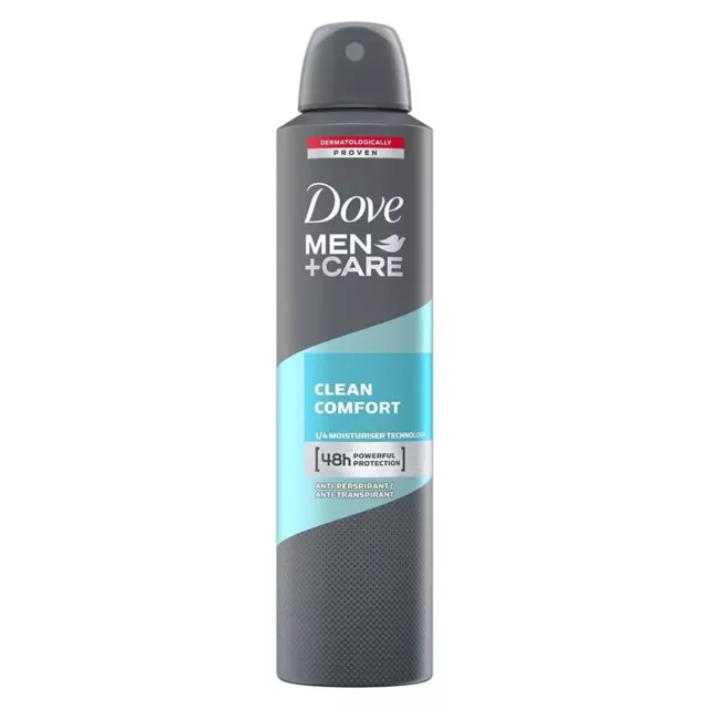 Dove Men+Care Clean Comfort Dry Spray Antisudorifique Unsce Déodorant en...