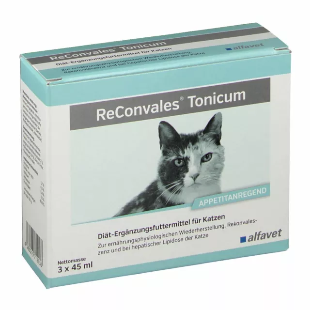 ReConvales Tonicum Katze 3 x 45 ml Aufbaunahrung Rekonvaleszenz