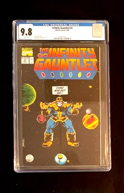 Infinity Gauntlet #4 CGC 9.8 1991 George Perez Cover Marvel Comics