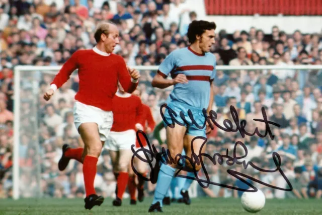 Sir Trevor Brooking Signed 6x4 Photo West Ham United England Autograph + COA