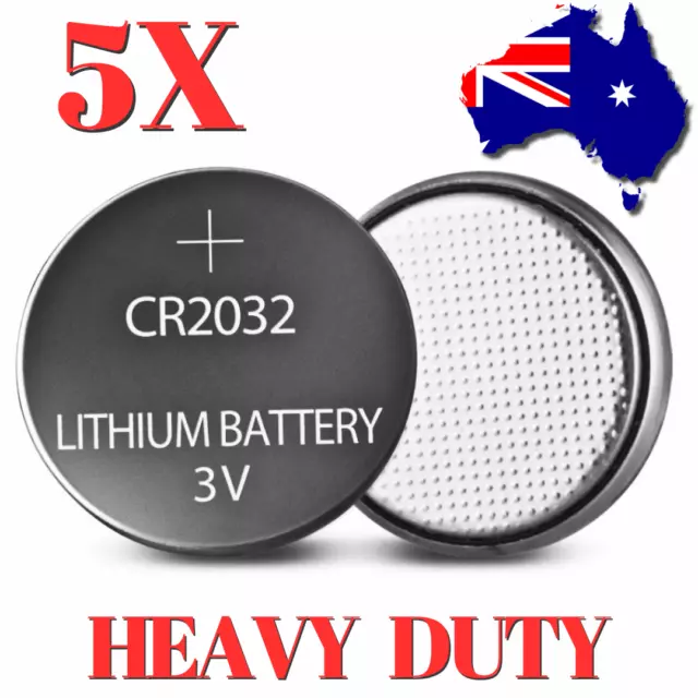 CR2032 Battery 5X Batteries 3V Lithium Coin Cell Button Watch Toy AUS POST