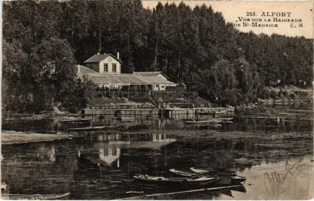 CPA Maisons Alfort vue sur la Baignade (1348733)