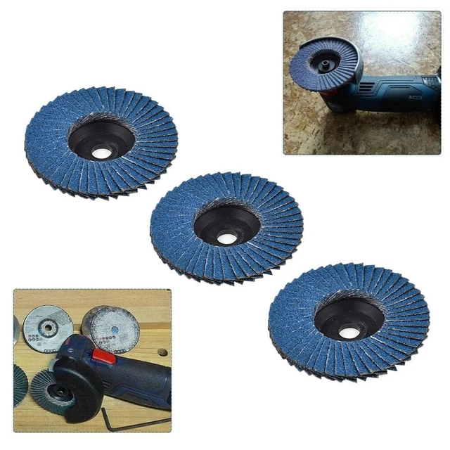 Kit de 3 pièces de roues de meulage bleues 80# idéal pour la coupe et le meula