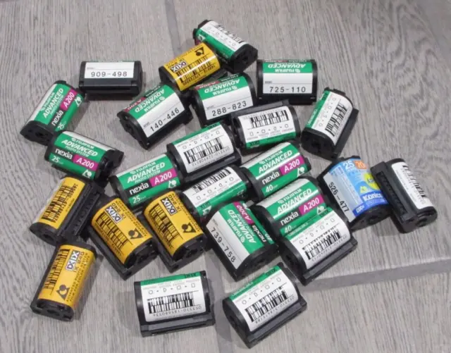Mixed Lot of 25 rolls Photo Negatives 1990's-2000's Panoramic